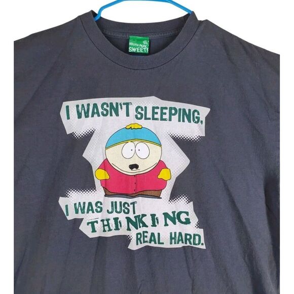 Vtg South Park Sweet Shirt Cartman Mens XL Distressed Boxy Gray Multi SS 2007 - Picture 3 of 9